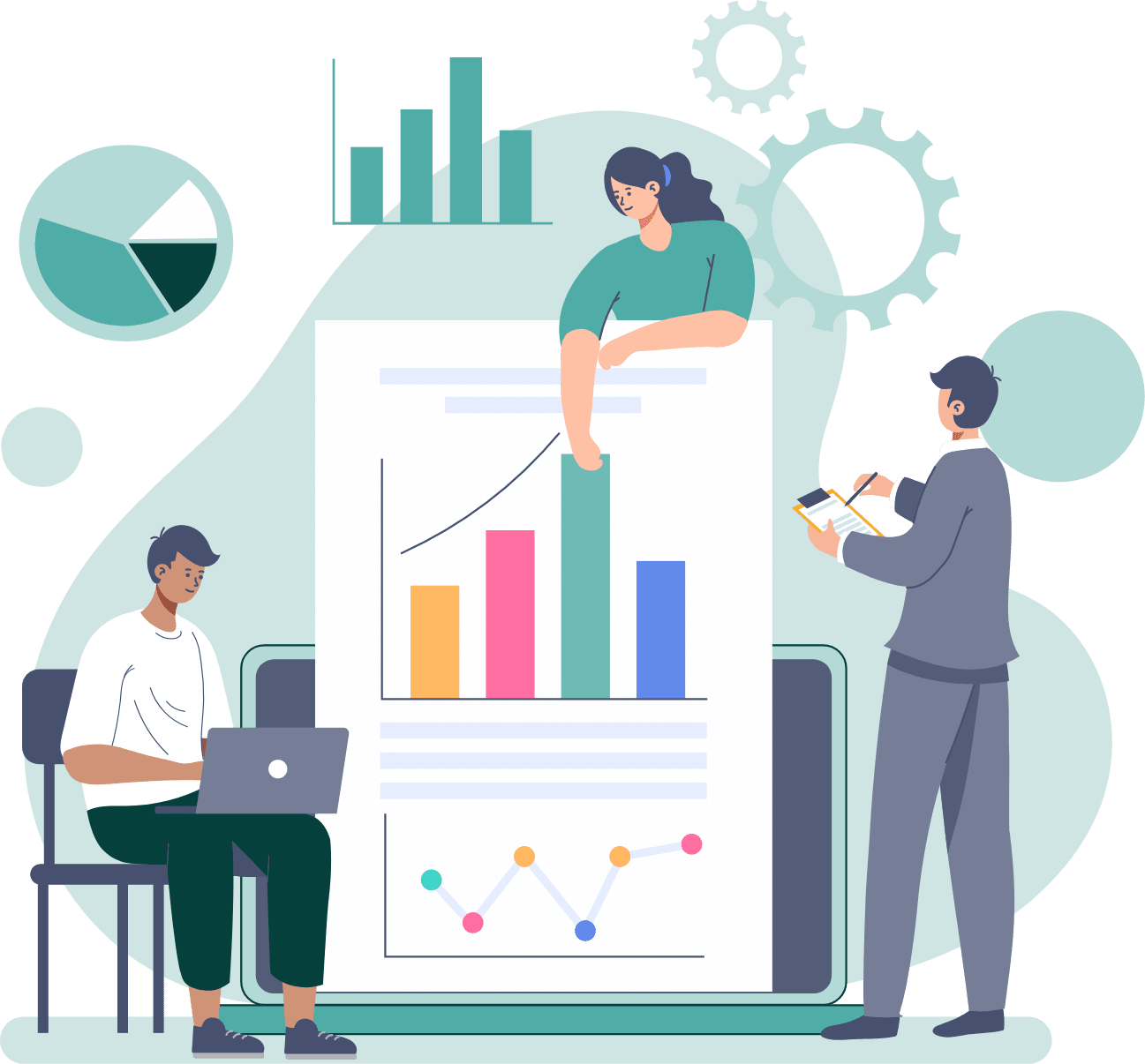 animated users use myslots Appointment Scheduling Application and online booking platform