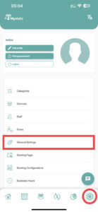 MySlots Scheduling Settings Page
